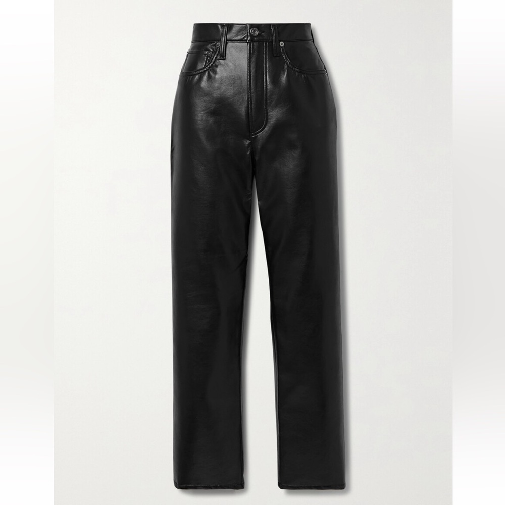 Agolde 90s Pinch Waist Recycled Leather Pants